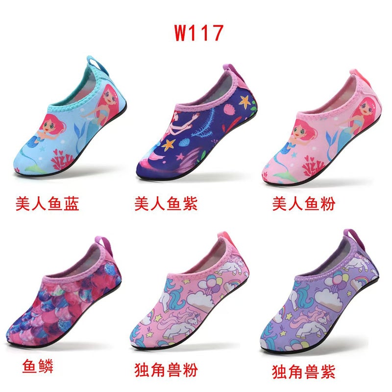 Children'S Skin-Sticking Non-Slip Anti-Cut Beach Shoes Printed Water Park Quick-Drying Breathable Soft Bottom Floor Socks - Image 2